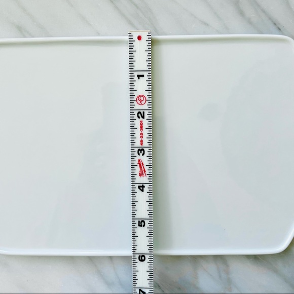 Charcuterie Board•NWOT White Porcelain Board•Approx. 6”x 9” with a 3” Handle - Picture 11 of 13
